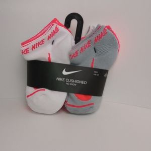 Nike Cushioned No Show Kids Socks 6 pack